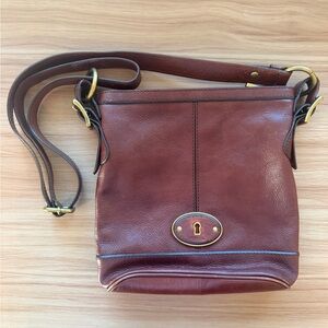 Fossil Leather Crossbody Bag